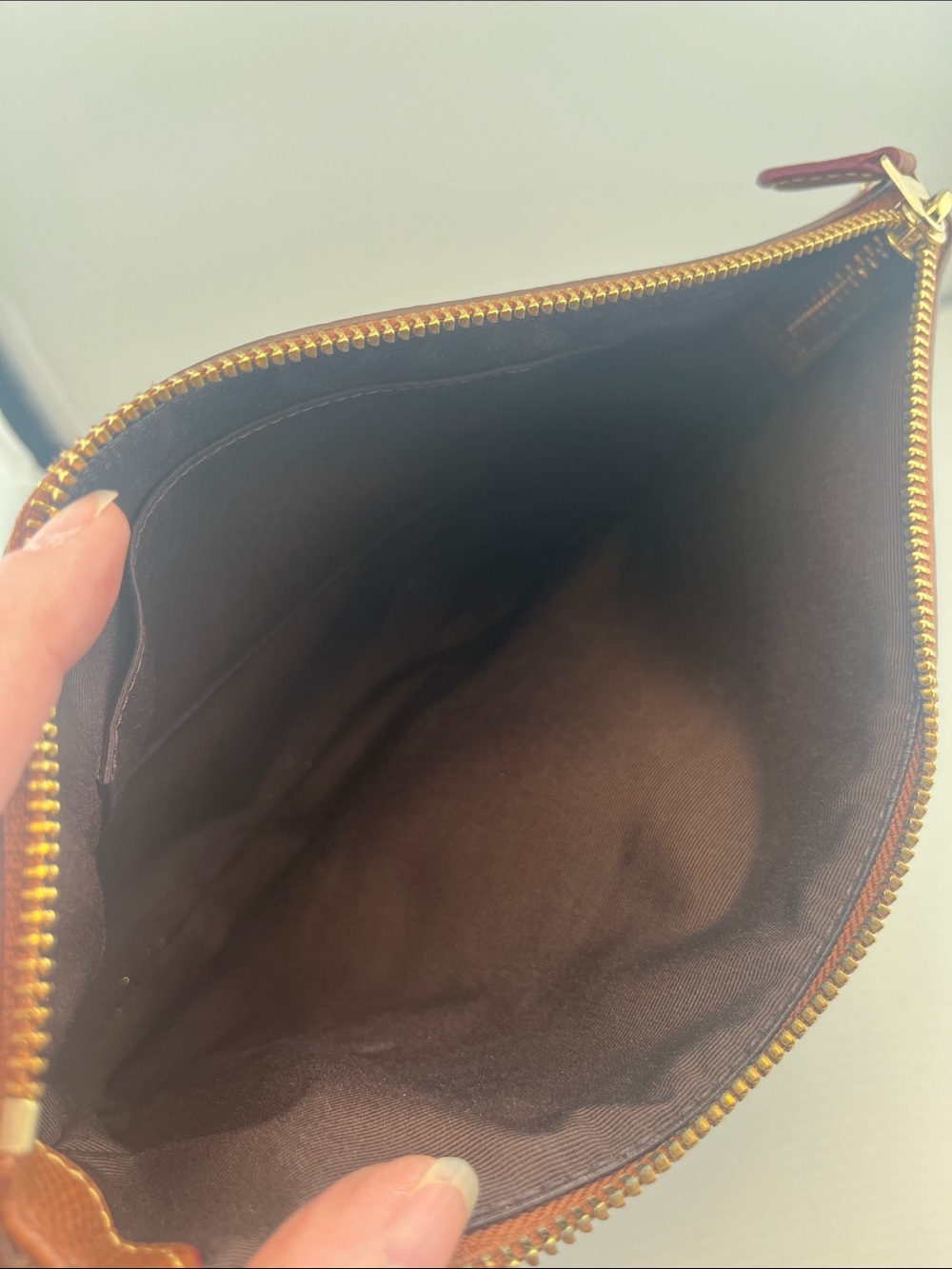 Coach Brown Signature Canvas Crossbody with Leather Trim - Picture 3 of 7